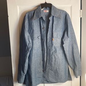 Levi’s Vintage Orange Tag Denim Chambray Shirt, Medium